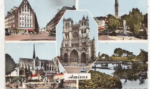 BF25892 amiens rue des trois cailloux france front/back image