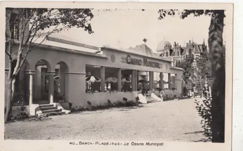 BF27905 berck plage p de c le casino communal france front/back image
