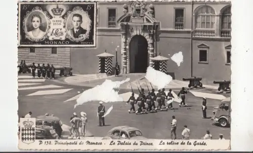 BF33089 monaco la palais du prince le releve de la garde Vorder-/Rückbild
