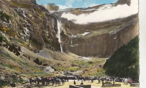 BF27373 gavarnie vue prise de la terrasse de l hotel france Front/Back Image