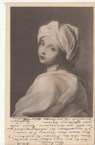 BF18623 Mädchen Jung Gemälde Kunst Vorder-/Rückbild