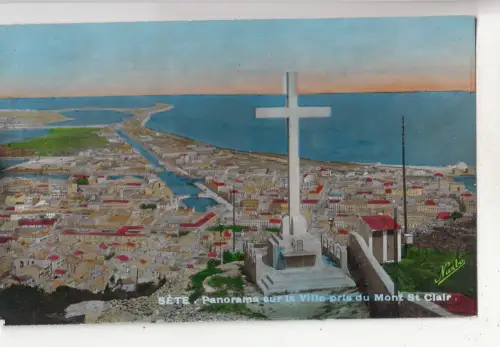 BF27883 sete panorama sur la ville mont st clair france front/back image