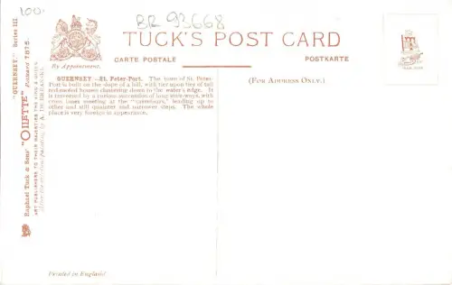BR93668 St Peter Port and Castle Cornet Guernsey Schiff Bateaux Postkarte UK