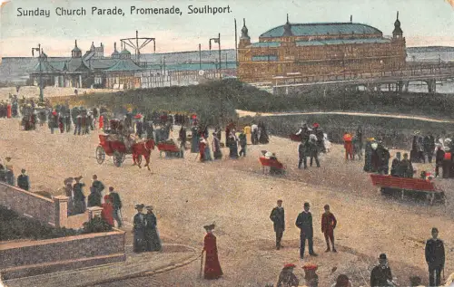 uk13312 sandy church parade promenade southport uk