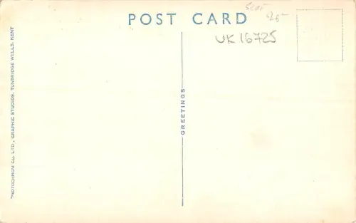 uk16725 erstes Haus ins Cotland und Campingplatz Echtfoto UK
