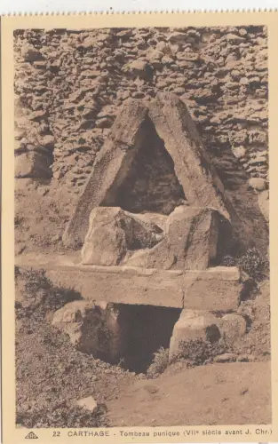BF18935 Tombeau Punique Karthago Tunisien Vorder-/Rückbild