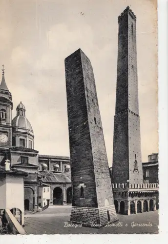 BF32984 bologna torri asinelli e garisenda italy front/back image