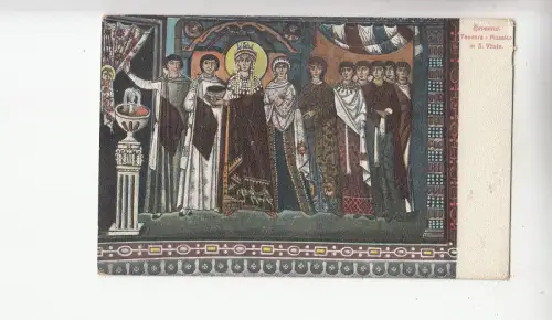 BF18477 ravenna teodora mosiaco in s vital painting art front/back image