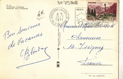 BF29808 paisatje vall d inquide valls d andorra front/back image