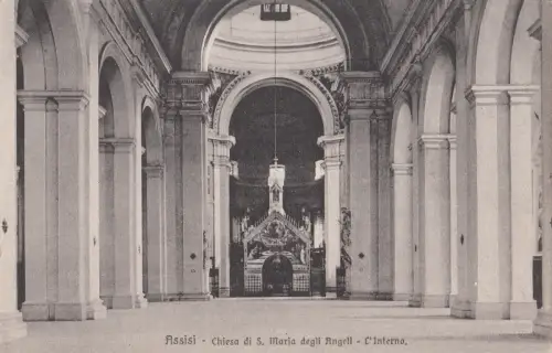 BF19160 assisi chiesa di s maria degli angeli italy front/back image