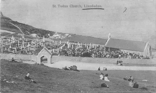 uk16481 st tudno church llandudno wales real photo uk