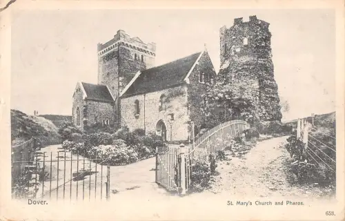 BR99775 dover st mary s church and pharos uk