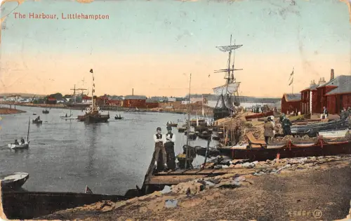 BR96113 the harbour littlehampton ship bateaux valentine s 45561 uk