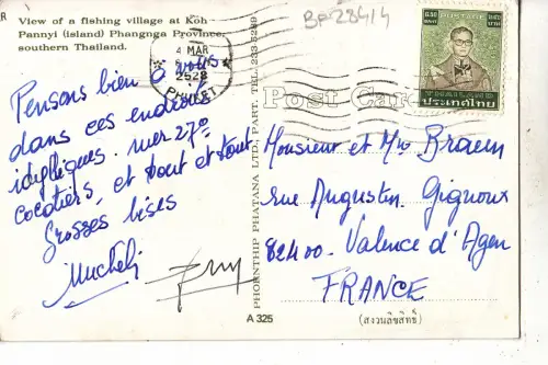 BF28414 Fischerdorf Koh Pannyi Thailand Vorder-/Rückseite Bild