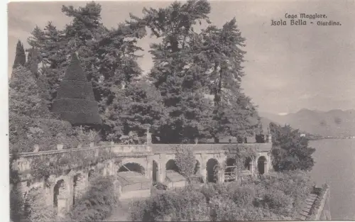 BF19176 isola bella giardino lago maggiore italy front/back image
