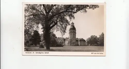 BF32829 Karlsruhe Schlossgarten Schloss deutsches Vorder-/Rückbild