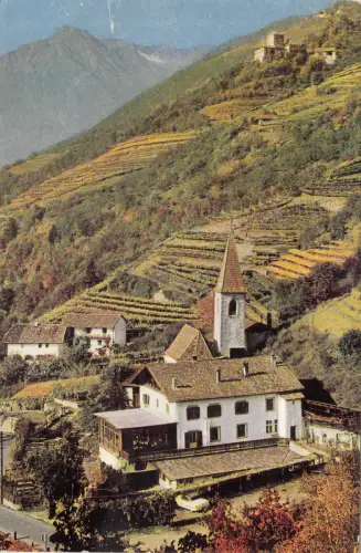 BF23618 Steinbruch Presso Meran Castel Italien Vorder-/Rückseite Bild