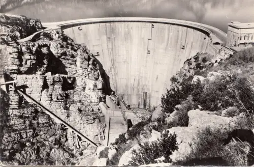 BF14942 Barrage de Castillon Einbau Hydro Electriq Frankreich Vorder-/Rückbild