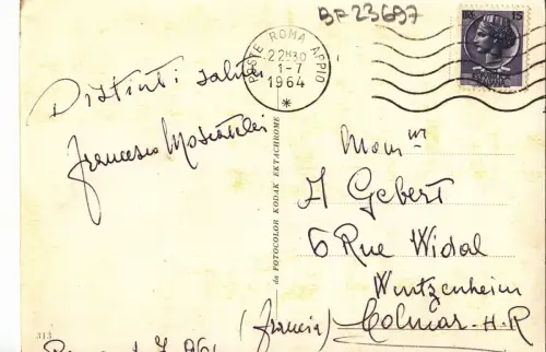 BF23697 roma italy front/back image