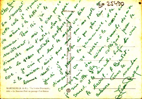 BF25490 martigues b du r le nouveau pont hamine Schiff Frankreich Vorder-/Rückbild