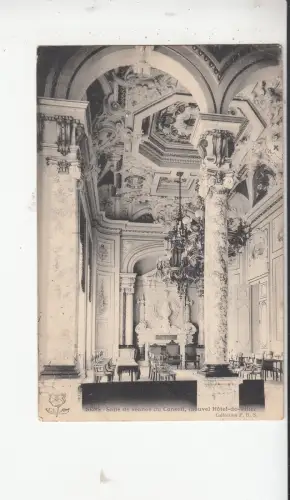 BF19110 salle de seanee du conseil hotel de ville sens france front/back image