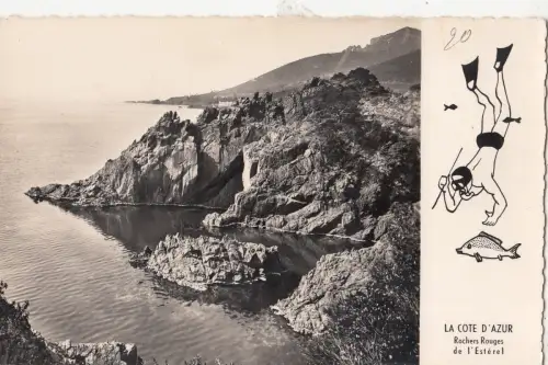 BF27203 la corniche d or rochers du trayas france front/back image