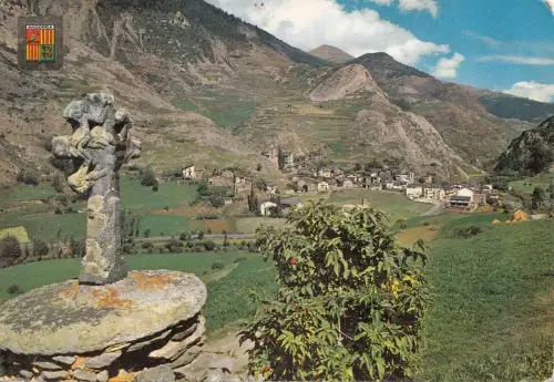 BF29244 canillo vista general i la creu de les set andorra front/back image