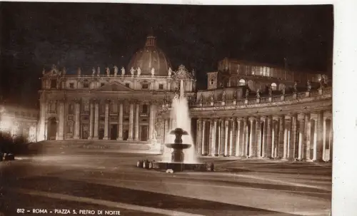 BF33383 roma piazza s pietro di note italy front/back image