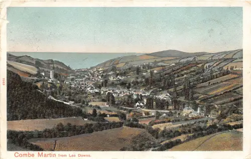 uk41545 combe martin from lee downs uk