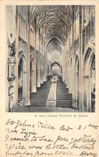 uk41503 st marys redcliffe bristol real photo uk