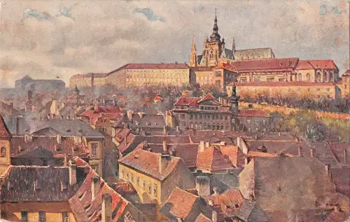 B107540 Tschechische R. Praha Panorama de Hradchin Prag praha prag