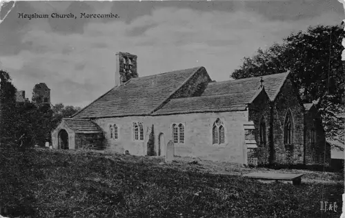 uk40513 heysham church morecambe real photo uk