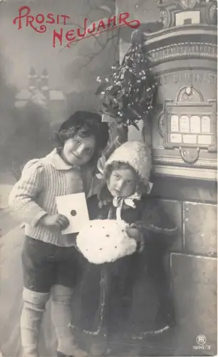 uk40866 prosit neujahr neujahrsgrüße echtfoto sozialgeschichte