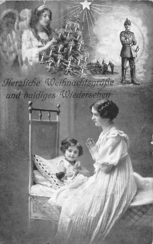 uk40995 herzliche weihnachtsgrusse und baldiges wiedersehen grüße engel