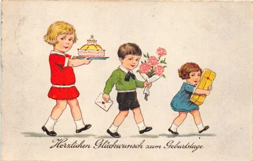 uk40937 herzliche gluckwunsche zum geburtstag birthday greetings cake