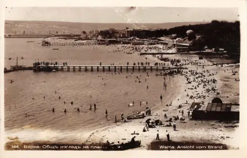 B108021 Bulgaria Warna Ansicht vom Strand Beach Promenade Plage varna