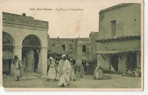 BF19017 bou saada la place du colonel pein types algeria front/back image