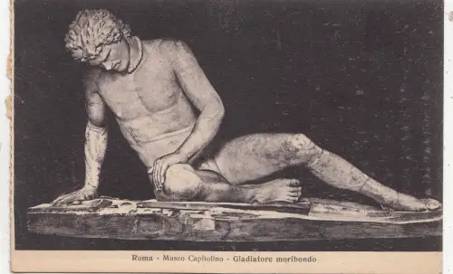 BF18418 roma museo capitolino gladiatore moribond Skulptur Kunst Vorder-/Rückbild