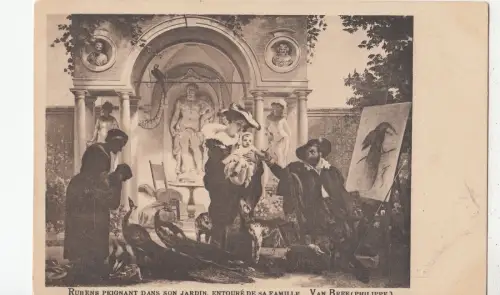 BF18606 rubens perignant dans son jardin van bree Gemälde Kunst Vorder-/Rückbild