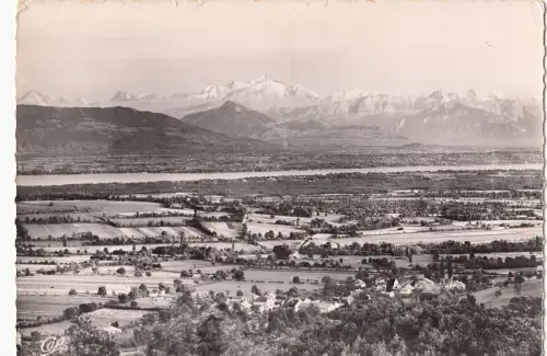 BF15048 gex la faucille panorama de la chaine des alpes france Vorder-/Rückbild