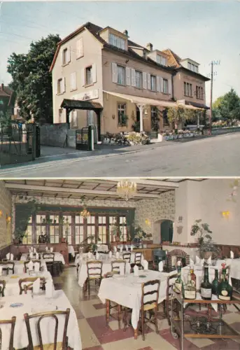 BF1992 Münster Hotel Restaurant Logis D Elsass Frankreich Vorder-/Rückseite Bild