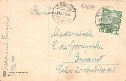 B2672 Tschechien Podvoweni gebraucht 1911 Front/Back Scan