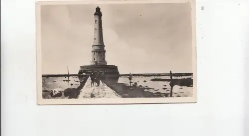 BF27699 soulac sur mer le pahre de cordouan a marree ba france front/back image