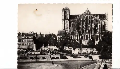 BF15637 le mans place des jacobins et la cathedrale france front/back image
