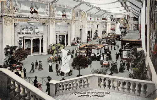 BF35367 Exposition de Bruxelles France Section Francaise 1910 Front/Back Scan