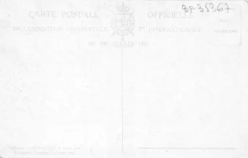 BF35367 Exposition de Bruxelles France Section Francaise 1910 Front/Back Scan