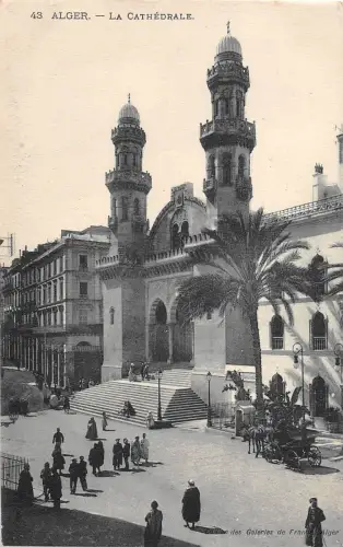 BF36156 alger la cathedrale algeria front/back scan