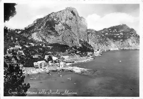 BF35385 piccola marina capri italy panorama front/back scan