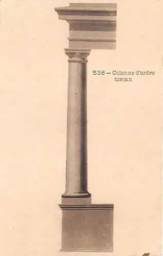 BF35278 Colonne d Order Toscan Skulptur Kunst Front/Back Scan