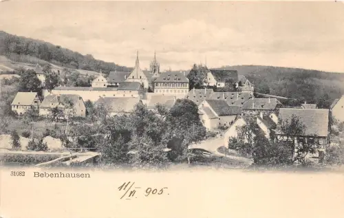 B2417 Deutschland Bebenhausen 1900 PPC Front/Back Scan